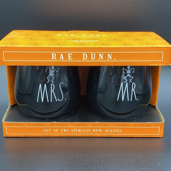 Rae Dunn Wine Glass Set - Picture 2 of 6